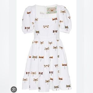 Agua Bendita Sz M Pomelo Dragon Fly Dress Mini Length